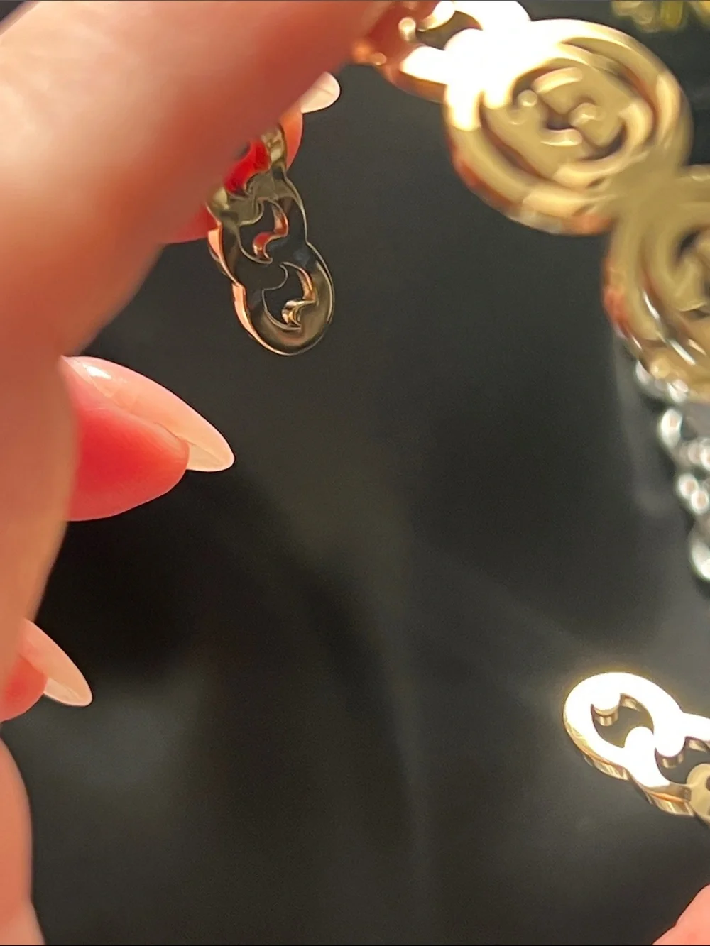 Up Cycled Gold Emblem Link Bracelet